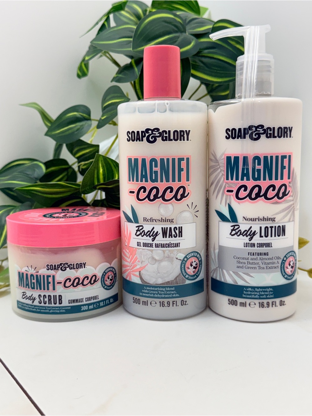 Soap & Glory Magnifi-Coco Coconut Body Care Set – 3 Full-Size Items